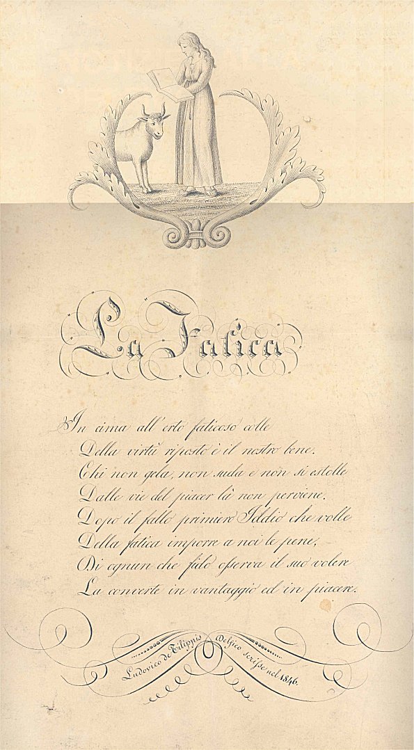 Lodovico De Filippis Delfico: La Fatica, 1846